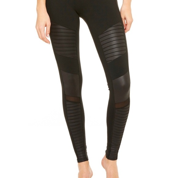 ALO Yoga Pants - Alo yoga Moto leggings sz xs Black